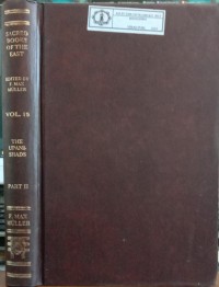 Image of The Sacred Books of The East Vol. 15 : The Upanishads Part II